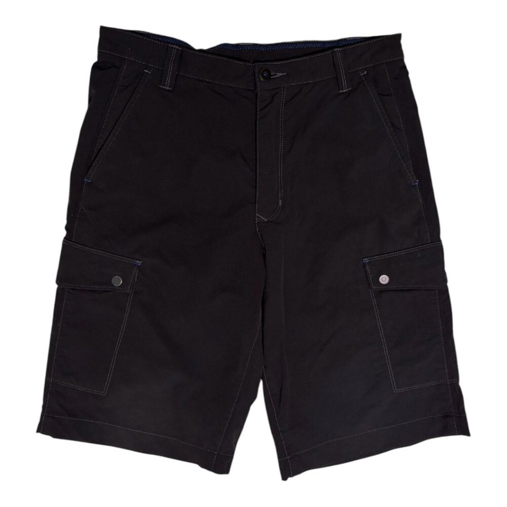 Tommy Bahama Cargo Shorts Mens 30 Black Nylon Stretch Casual Relax